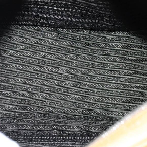 PRADA Shoulder Bag Leather Brown Silver Auth yk15387 - Picture 10 of 16